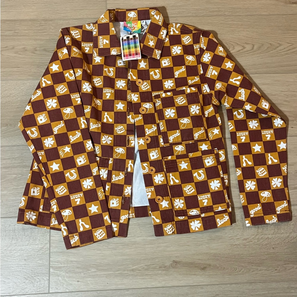 New Big Bud Press Lucky Print Checkered Work Jacket
